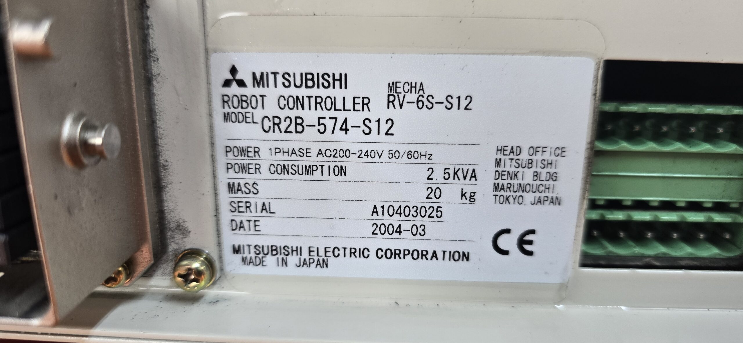 RV-6S Industrieroboter mit CR2B Controller Inkl. R28TB Teachingbox *SONDER ANGEBOT! – Bild 5