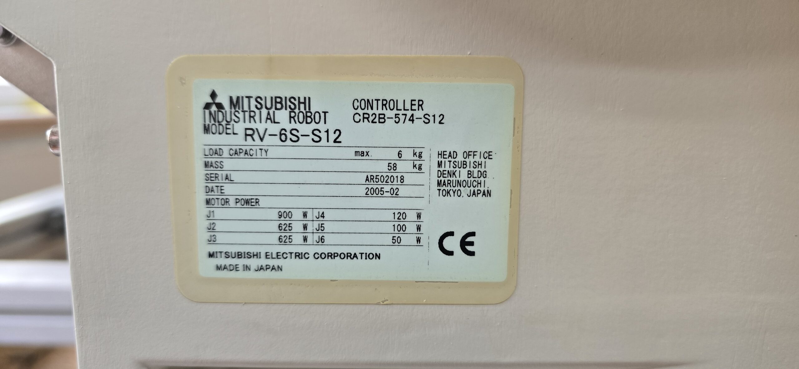 RV-6S Industrieroboter mit CR2B Controller Inkl. R28TB Teachingbox *SONDER ANGEBOT! – Bild 6
