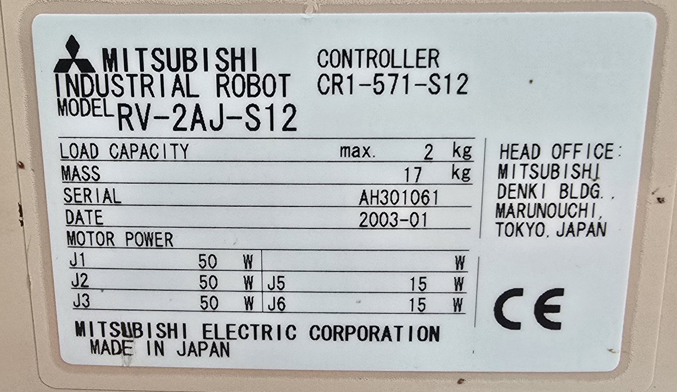 RV-2AJ Industrieroboter mit CR1 Controller Inkl. R28TB Teachingbox *Top! – Bild 5